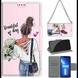 Case for iPhone 13 Pro Max Wallet Case, Premium PU Leather Holder Magnetic